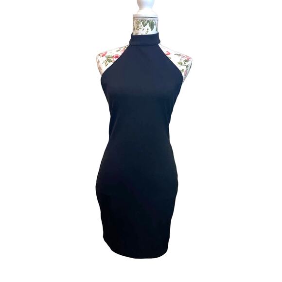 New Perfect Little Black Dress Halter Neck By Zara Med - Picture 1 of 8